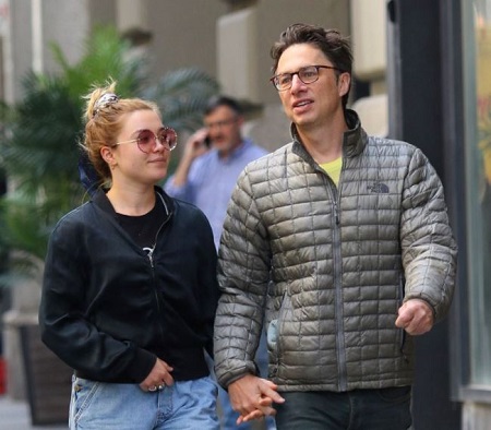 The actress Florence Pugh is dating an actor, director, Zach Braff.